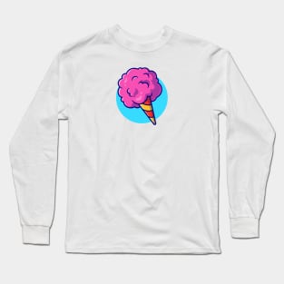 Cotton Candy Floss Cartoon Long Sleeve T-Shirt